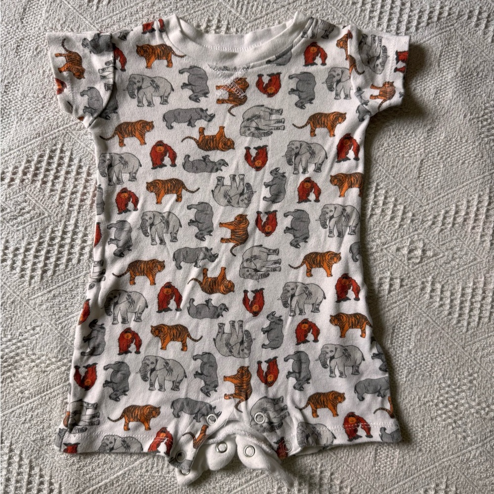 Animal Print Kids One Piece